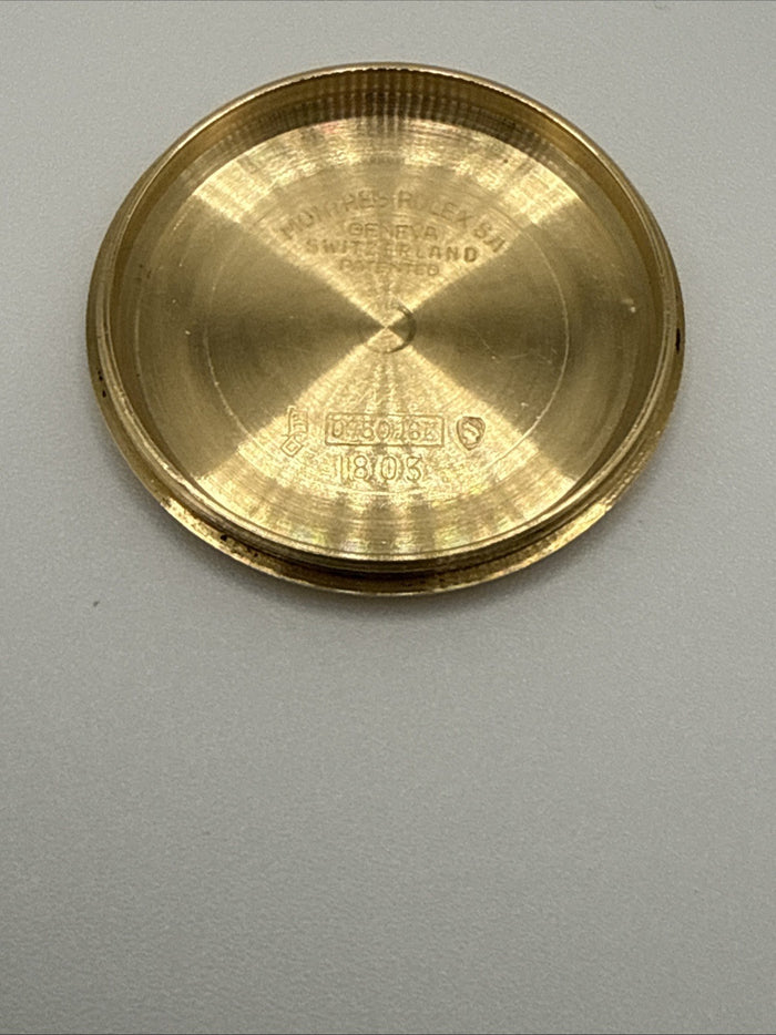 Genuine Rolex Day-Date 1803 18K Gold Case Back OEM Vintage President