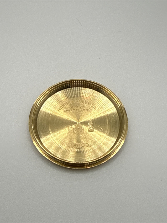 Genuine Rolex Day-Date 18000 18K Yellow Gold Case Back OEM President Watch