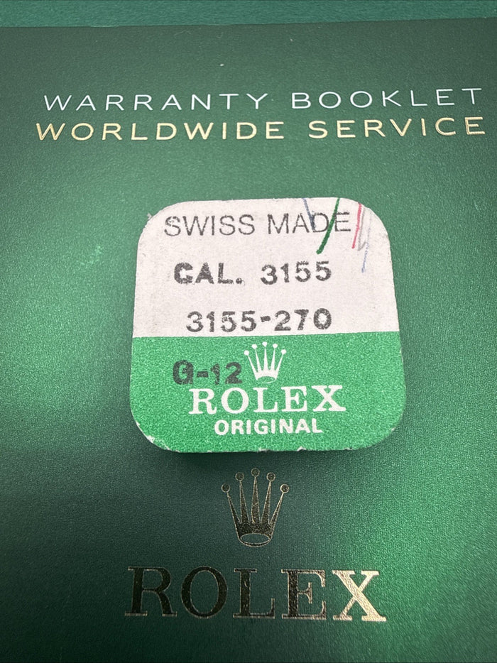Genuine Rolex OEM Cal 3155 Part 270 Cannon Pinion NOS Factory Sealed