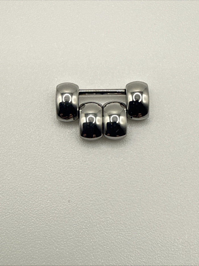 OEM Chopard Happy Sport Round Small Stainless Steel Bracelet Link 14mm Genuine