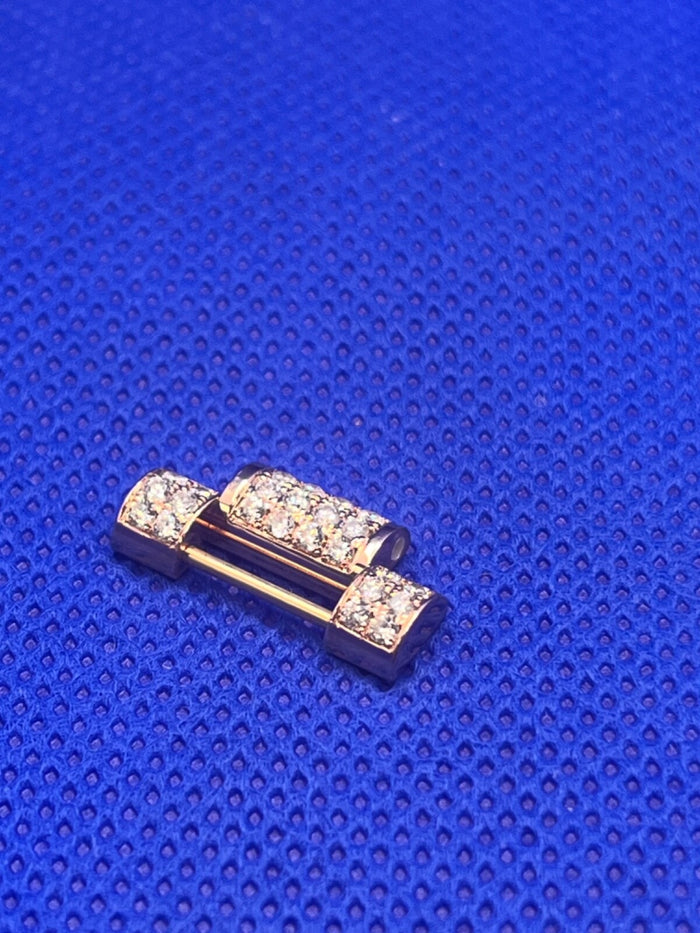 Rolex president 18k rose gold bustdown link